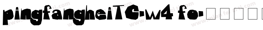 pingfangheiTC-w4 fo字体转换